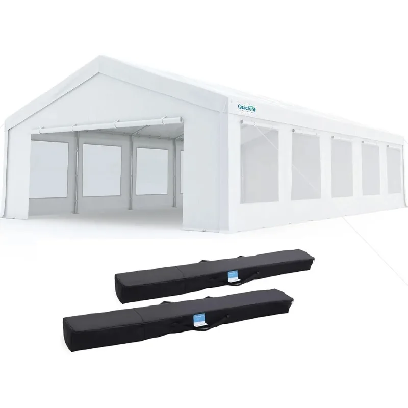 

20x30 Party Tent Heavy Outdoor Canopy Tent Carport Wedding Event Shelter BBQ Wedding Tents for Parties with Storage Bags