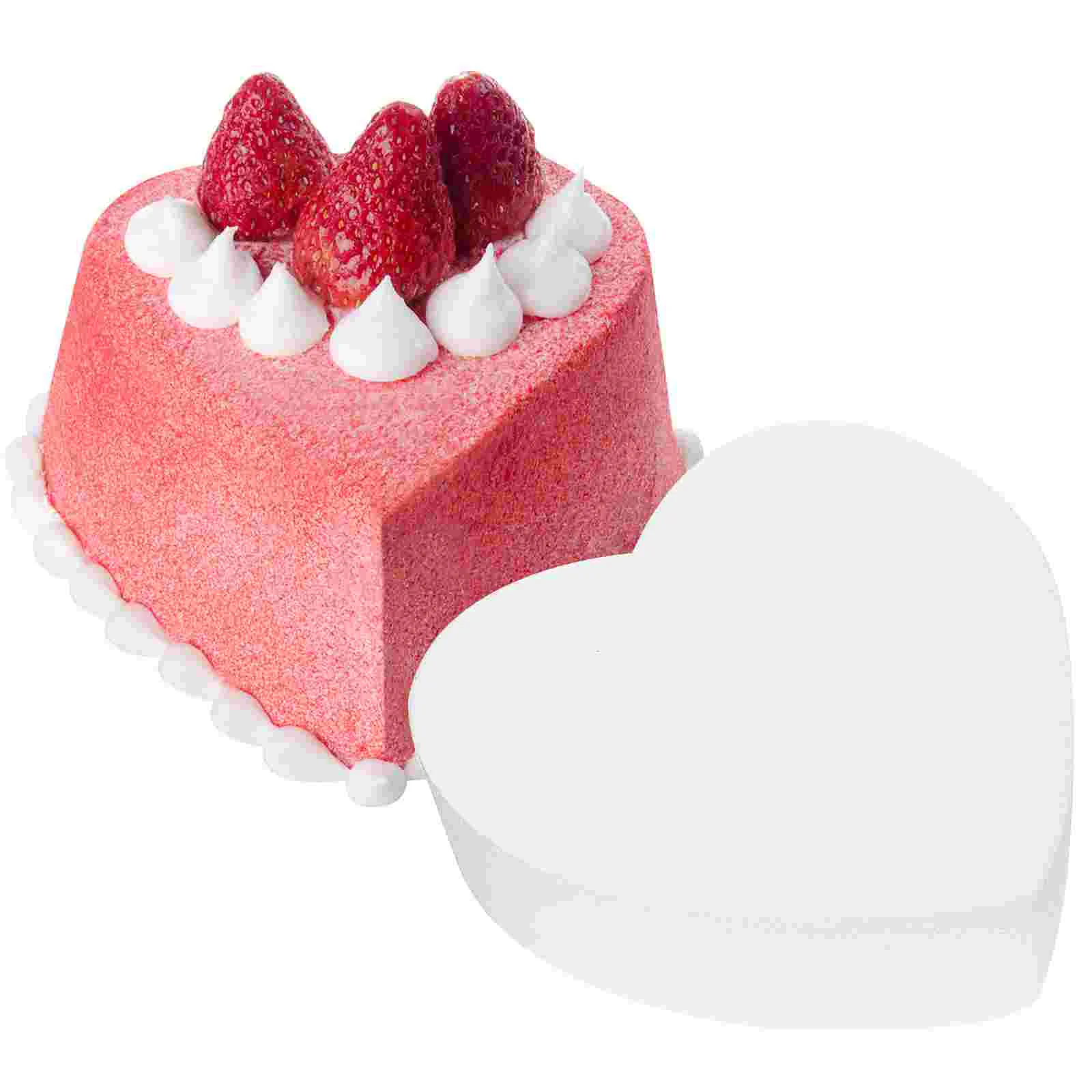 3 Pcs Reusable Cake Models Foam Germ Mold Cheesecake Compact Fake White Practicing