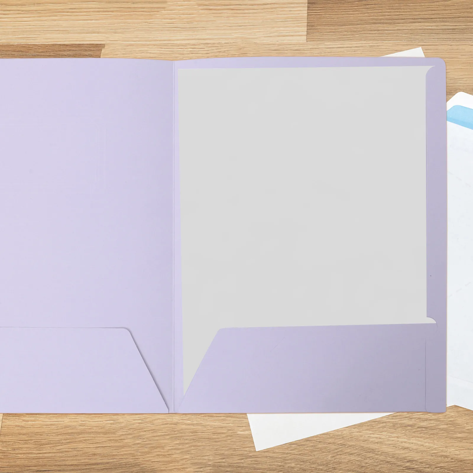 10Pcs Thickened Paper File Folder Dual Pocket Document Organizer for Office Use A4 Size Contract Storage Archive Sorting School