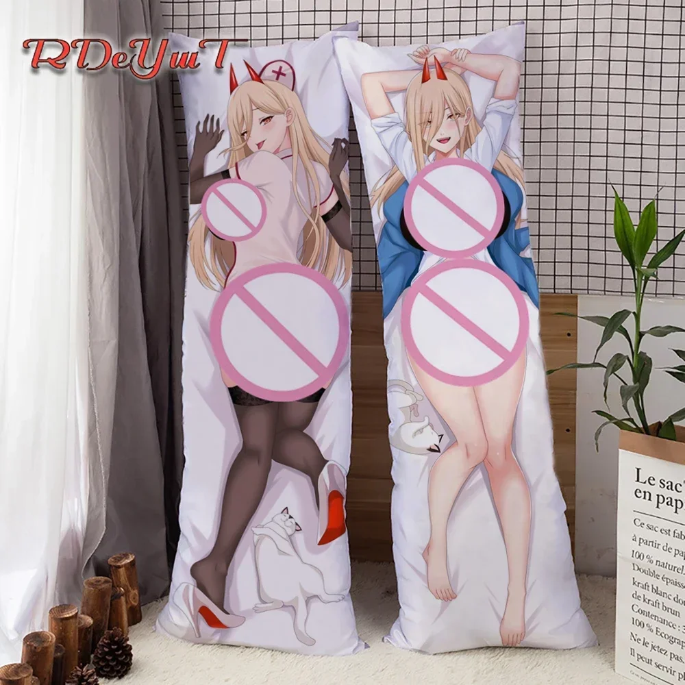 Anime Power Dakimakura Hugging Body Pillowcases 2-Side Printed Pillow Cover 100/120/150/160/170/180CM Home Bedding