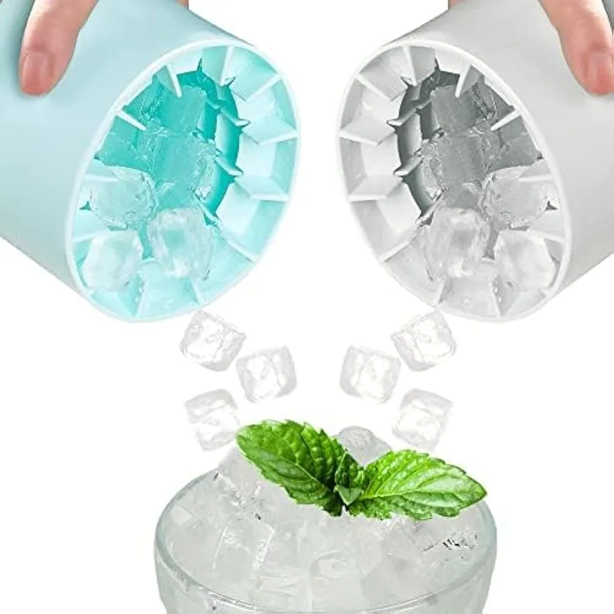 

Bucket Cup Mold Ice Cubes Tray Food Grade Quickly Freeze Silicone Ice Maker Creative Design Ice Bucket Whiskey Beer Maker