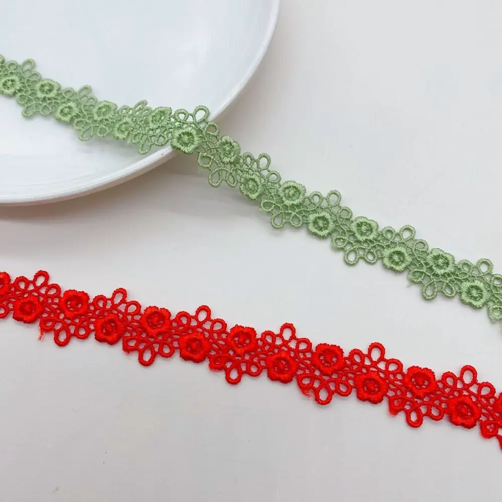 Polyester Material Lace Trim 15 Yards Length Variety Colour DIY Trims Sewing On Ribbons Collarbone Chain Design Embroidery Lace