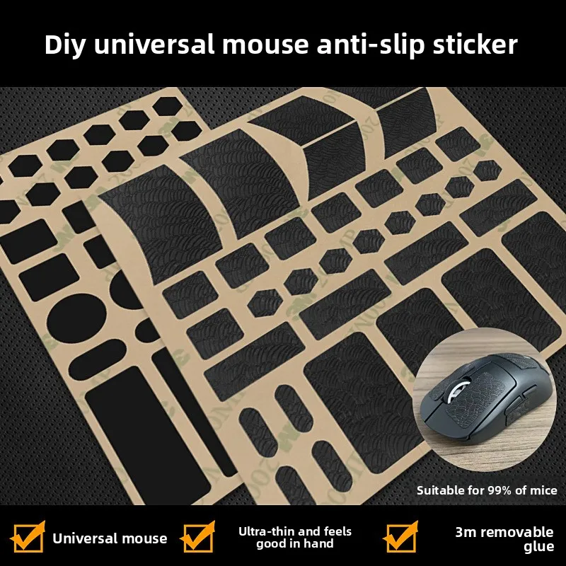 

Full-Size Wavy Anti-Slip Grip Tape for Logitech Razer Mice & Controllers， Universal DIY Cover for Enhanced Gaming Grip