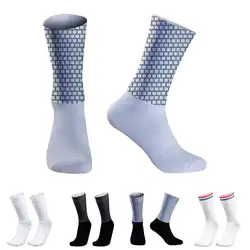 2024 New Sports Cycling Socks Men Professional Aero Silica Gel Bike Socks