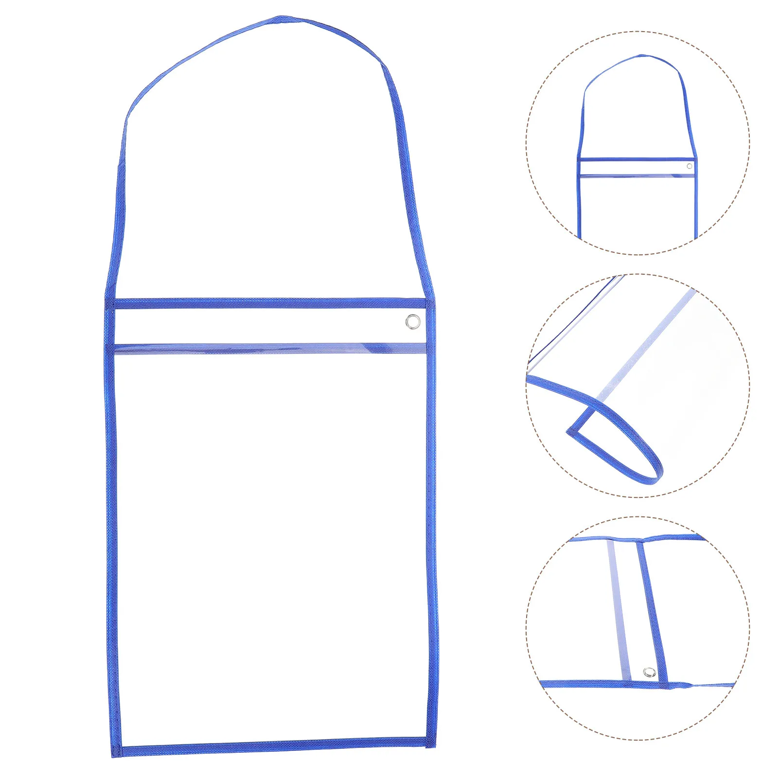 

10pcs Transparent Pockets Reusable Dry Erase Organizers Work Order Holder Ticket Storage Bags For Office Home Travel Document