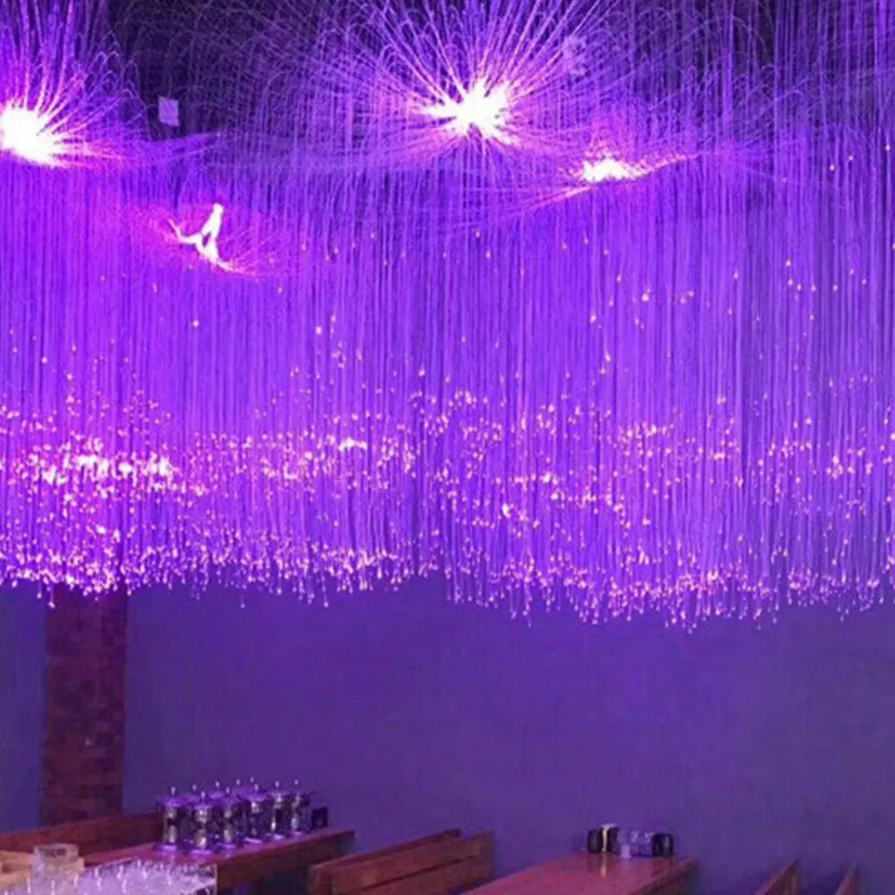 

100Pcs Optical Fiber Lamp LED Light Decoration for Car Interior Garden Balcony Lawn Optic Light Cable Car Lamp