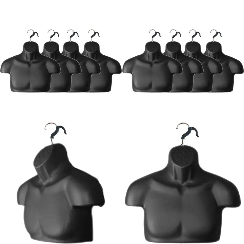 

Black S-M Size Male Mannequin Set of 4, Hollow Chest with Hanging Hook