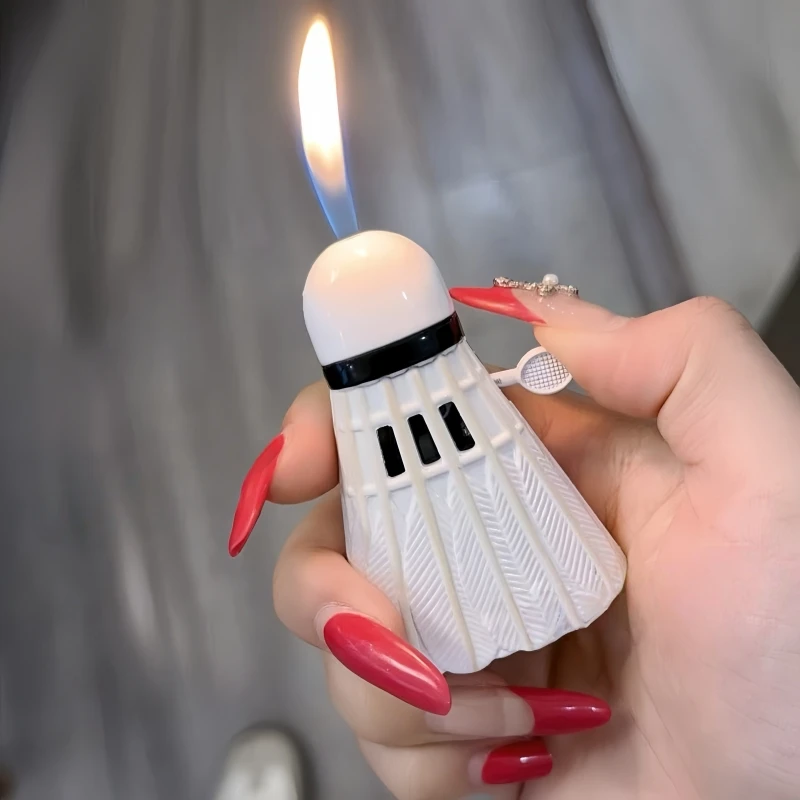 

Mini Feather Shaped Inflatable Lighter, Outdoor Portable Personalized Lighter, Cigarette Accessories Men's Smoking Gift