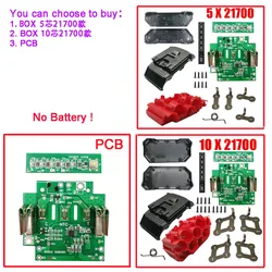 21700 BAT618 Li-ion Battery Plastic Case PCB Charging Protection Circuit Board Shell For Bosch 18V BAT610 BAT609 BAT618G BOX
