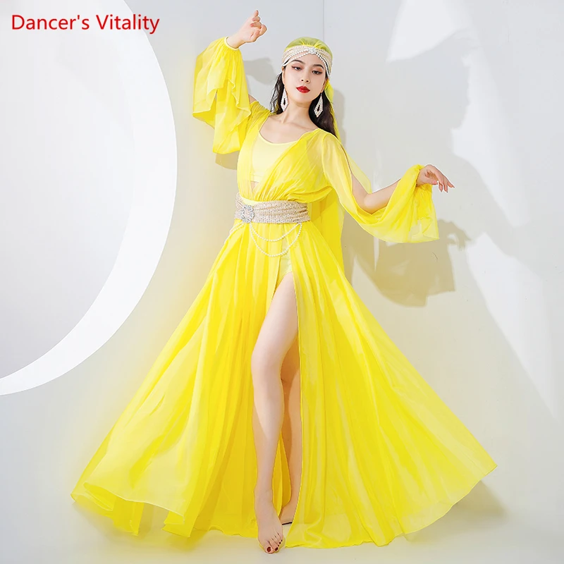 Belly Dance Professional Robe Clothes for Women Folk Fairy Elegant Court Dance Muwashahat Performance Suit Muwashahat Outfit