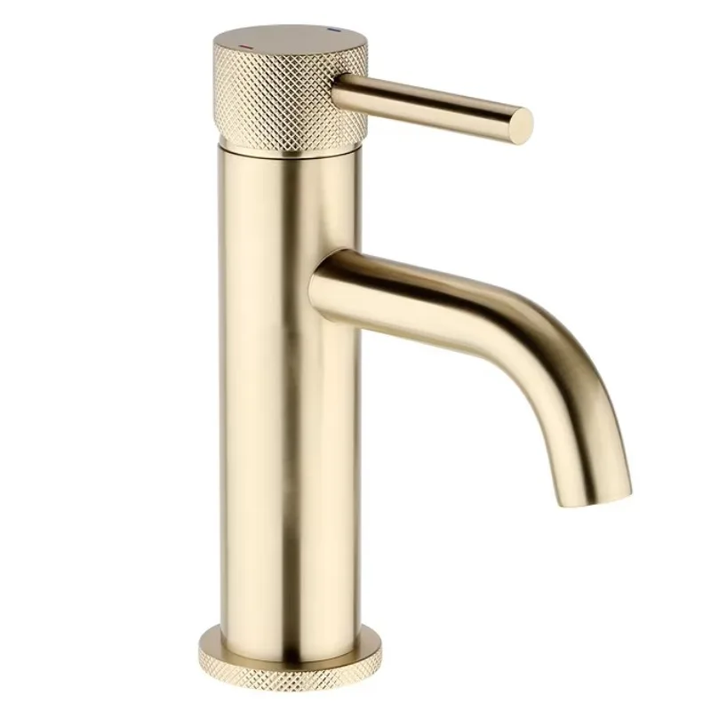 

New Handle High Quality Solid Brass Chrome Bathroom Mixer Single Handle Bathroom Basin Faucets Gold Brushed