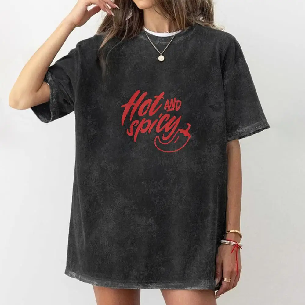 

Letter Washed T-Shirt – Retro Vintage Graphic Design, Humorous And Trendy Washed Tee, Perfect For Casual Outfits, Summer Vibes