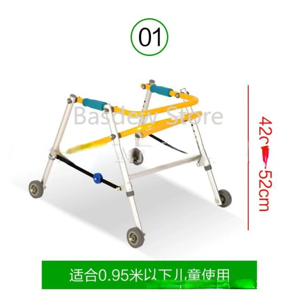 Directional Four-Wheel Limb Children Rehabilitation Equipment Training Equipment Stand Rack