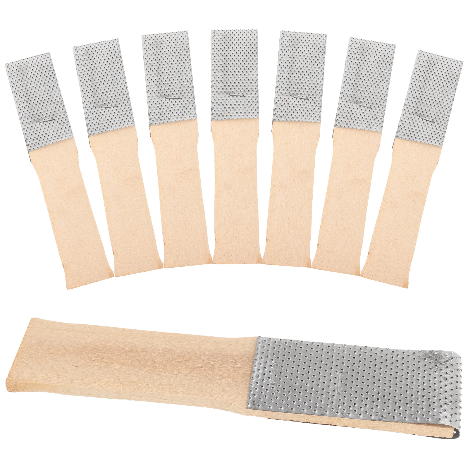 

8pcs Bike Tire Repair Kit Metal Rasp File For Electric Motorcycle Bicycle Inner Tube Patching Durable Stainless Steel Wood