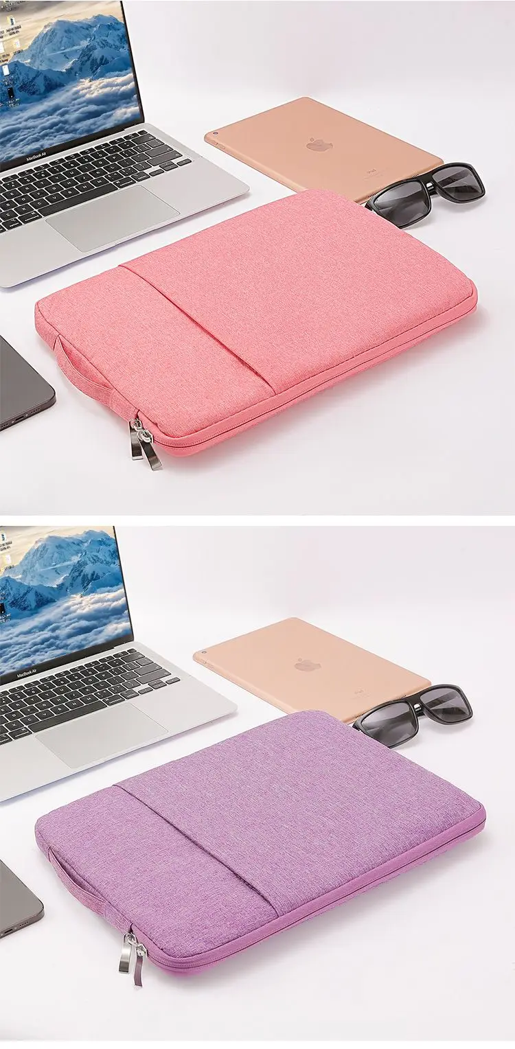 Laptop-Hülle 11-16 Zoll Oxford-Stoff Schutztasche für Notebook mit Fleecefutter – Detail 14