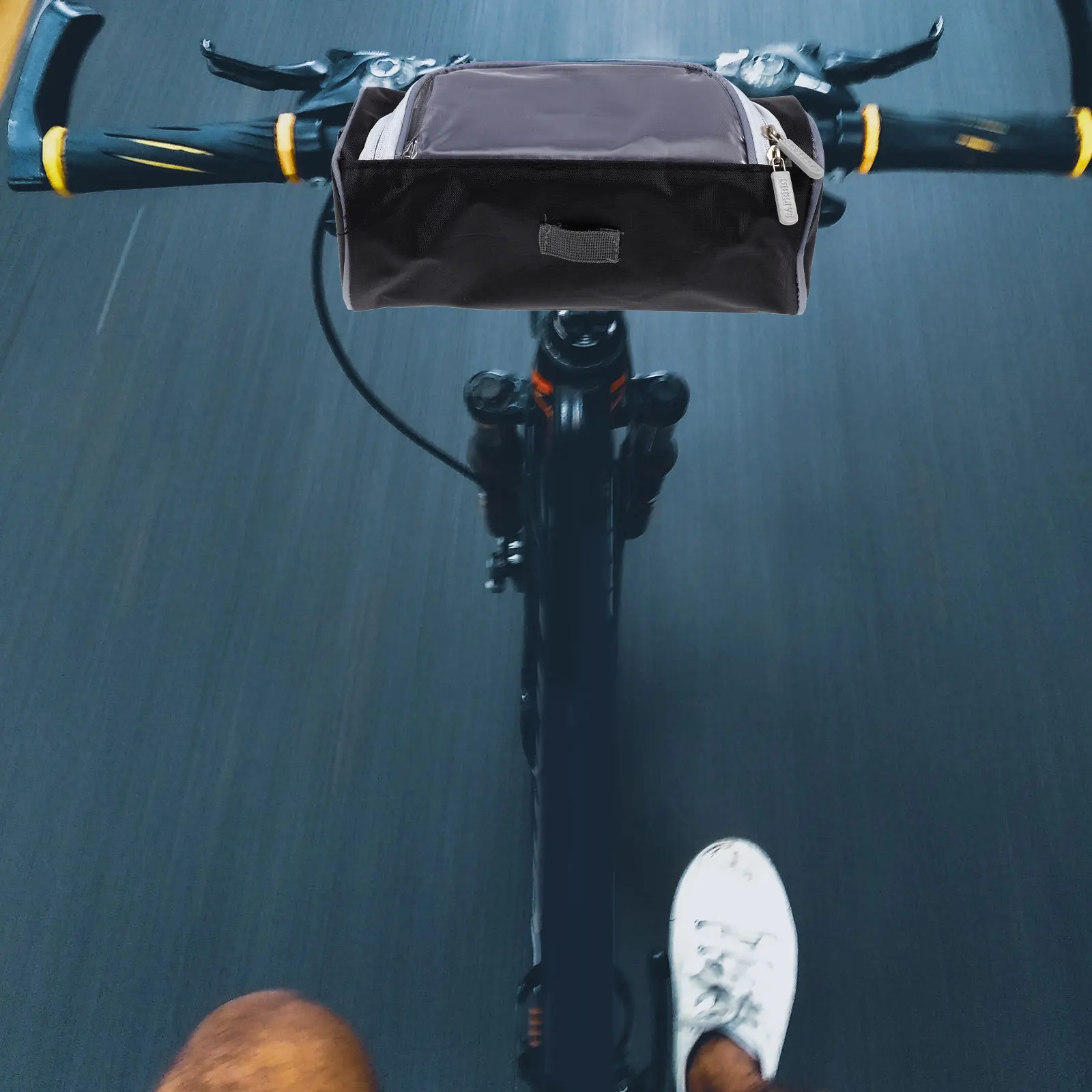 

Front Beam Package Bike Frame Bag Large Storage Waterproof Oxford Cloth Phone Cycling Top Tube