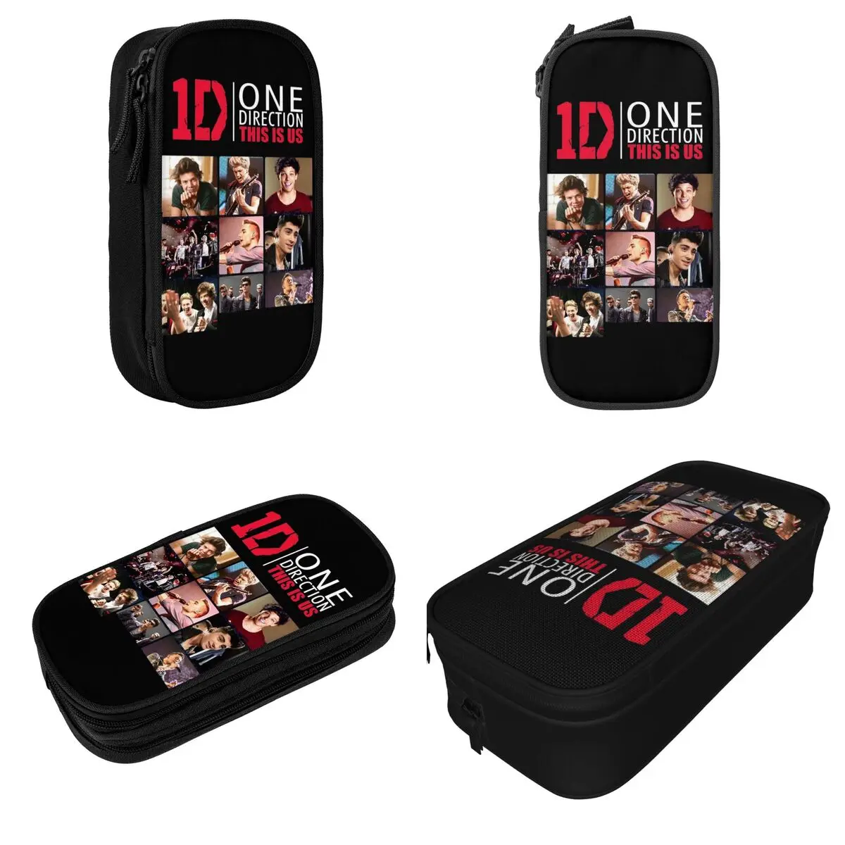 Ones Music And Directions 1D Pencil Cases Lovely Metal Music Pen Box Bags Kids Big Capacity Students School Gift Pencilcases