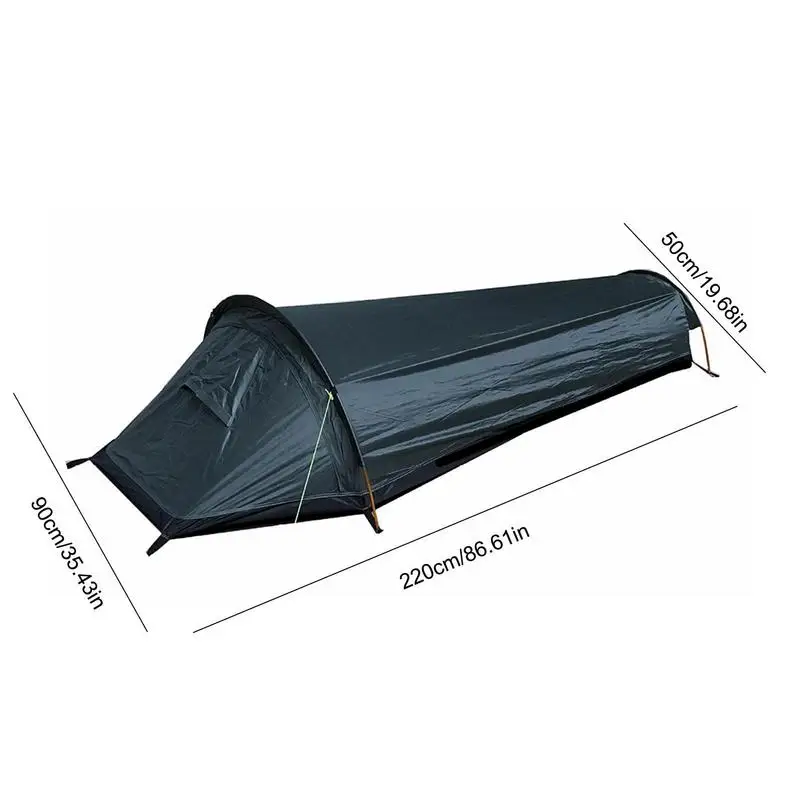 Borsa Bivvy ultraleggera tenda compatta singola persona spazio più grande copertura impermeabile per sacco a pelo sacco Bivvy per campeggio