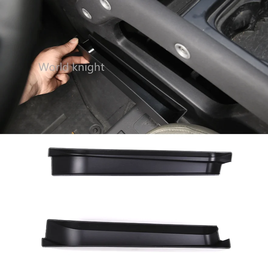 

For Land Rover Defender 90 110 2020-22 ABS Black Car Central both sides Storage Box Storage Box mobile phone box Car Accessories