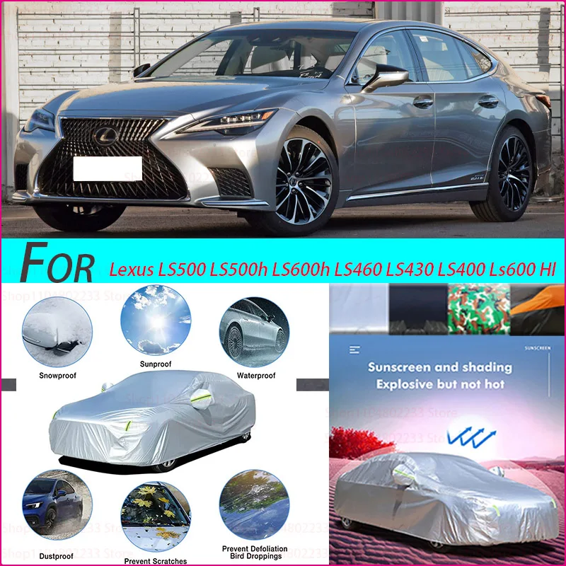 

For Lexus LS500h LS600h LS460 LS430 LS400 Ls600 Hl Thick Car Cover Sunshade UV Protection Snow and Rain Protection