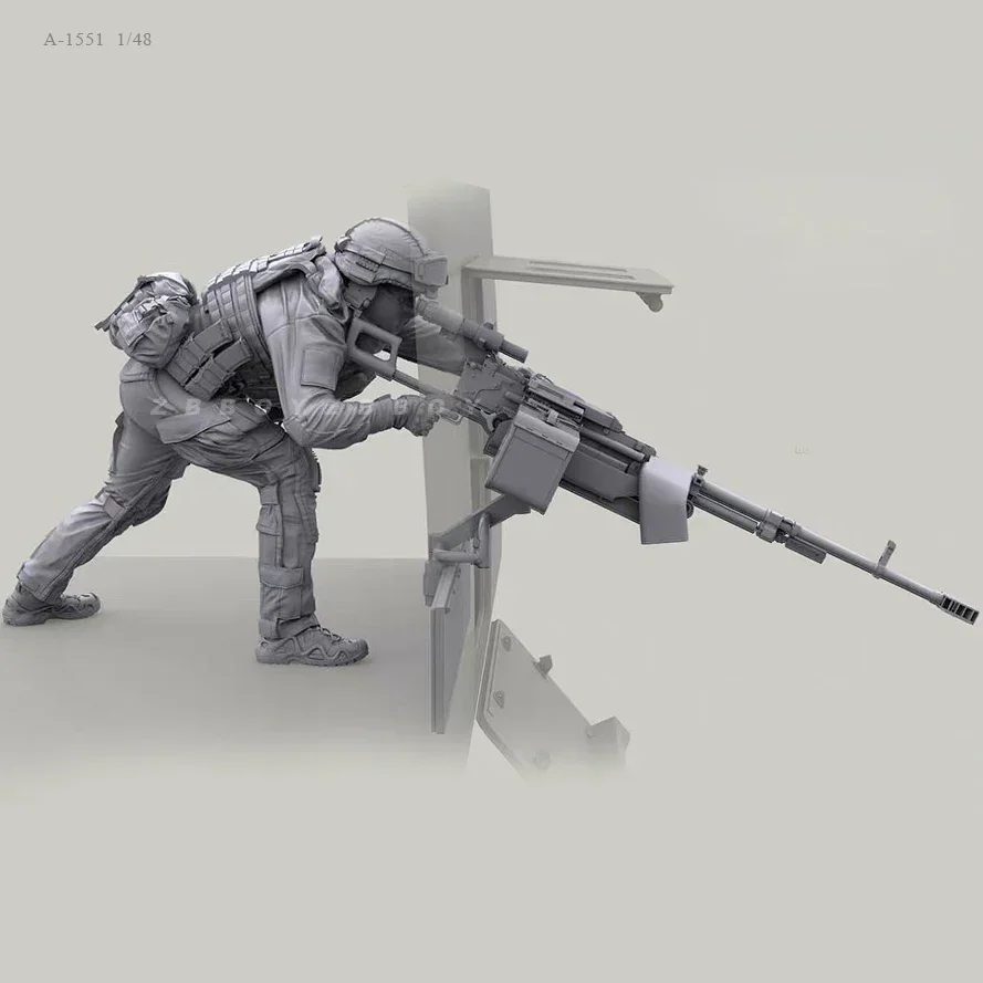 1/48 Resin Soldier model kits figure colorless and self-assembled A-1551