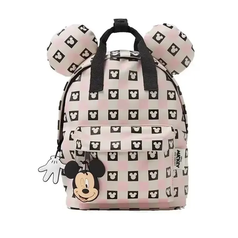 Mochila infantil mickey mouse dos desenhos animados da Disney, mini bolsa escolar minnie para meninas e meninos, bolsa de ombro fofa, nova, 2024