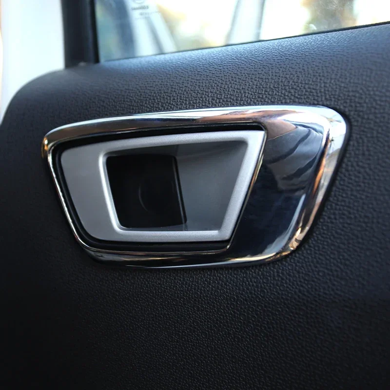 ABS Chrome Inner Trim Door Hand Clasping Decorative Ring Sticker for Ford Ecosport Fiesta MK7 2009-2013 car Accessories