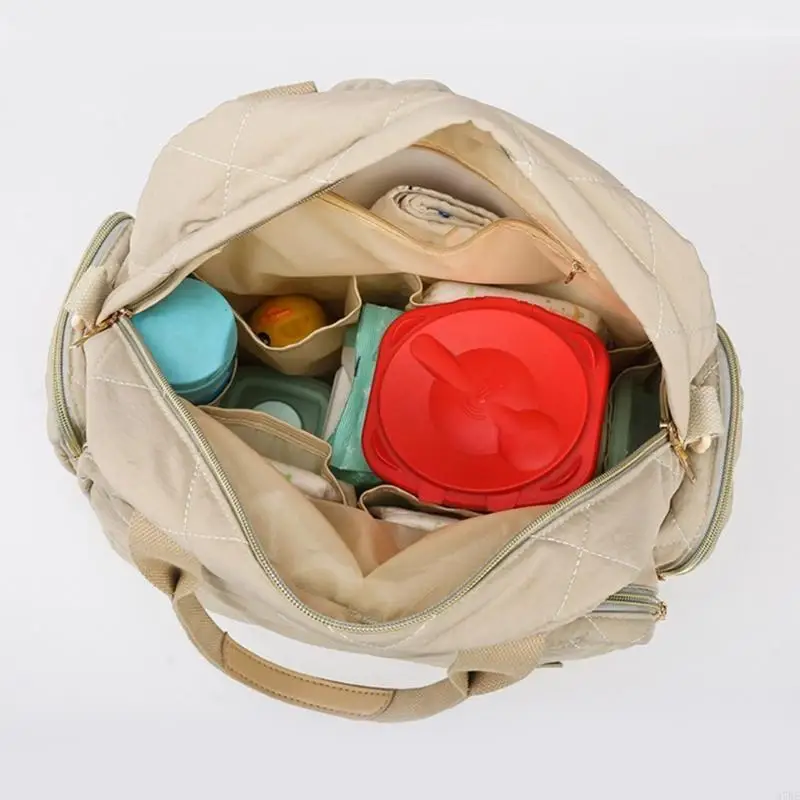 97BE حقيبة حفاضات مقاومة للاهتراء حقيبة يد سعة كبيرة أمي حقيبة سفر حقيبة للنساء حقائب كتف على ظهره