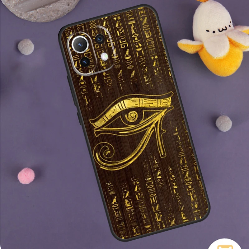 Sacred Eye of Horus Egypt Fresco Case For Xiaomi 13T 12T 11T Pro 13 14 Ultra 12 Lite POCO X6 M6 F5 F6 Pro X5 X3 F3 M5s Cover