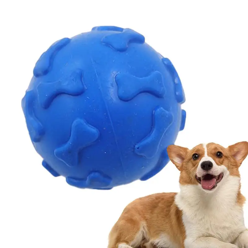 Dog Toy Bone Head Ball Pets Grinding Teeth Stick Toothbrush Dog Bite Rubber Sound Making Toy Tpr Material Pet Toy Sounding Toys