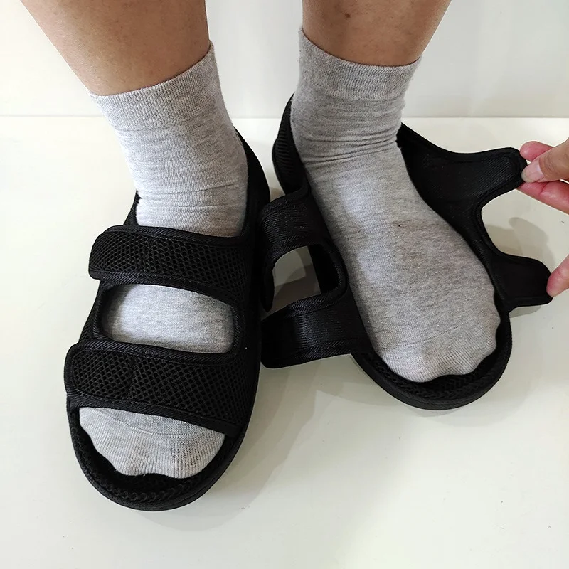 

Diabetic Sandals Anti-Slip Comfortable Walking Shoes Adjustable Hook & Loop for Elderly Swelling Sensitive Feet