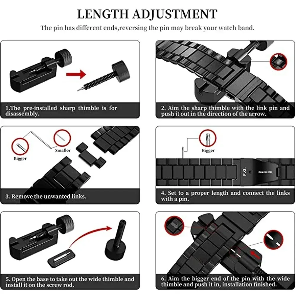 NO Gaps Titanium Strap for Samsung Galaxy Watch 6 5 4 40mm 44mm 6Classic 43mm 47mm Mens Bracelet for Galaxy 5 Pro 45mm Watchband