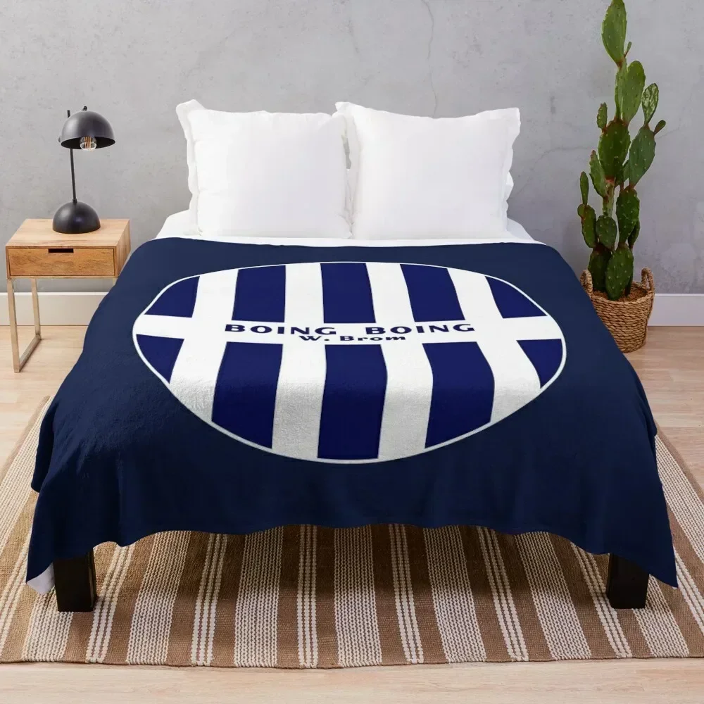 

Boing Boing - West Brom Throw Blanket Cozy Warm Blanket for Bed Room Decor