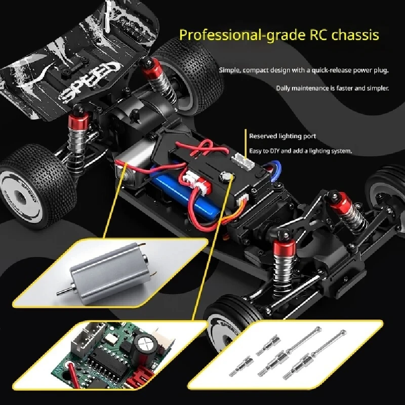 Wltoys 244016 Rc Car 1:24 Scale 2wd Electric Full Proportional Drift Racing Vehicle For Adult Hobby