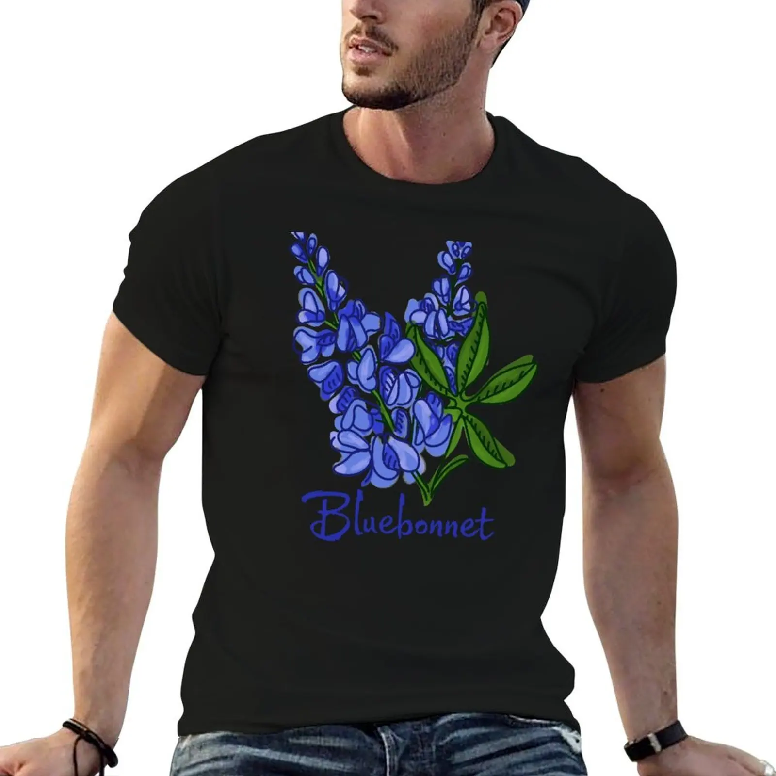 Bluebonnet T-Shirt shirts graphic tee plus sizes men t shirts high quality