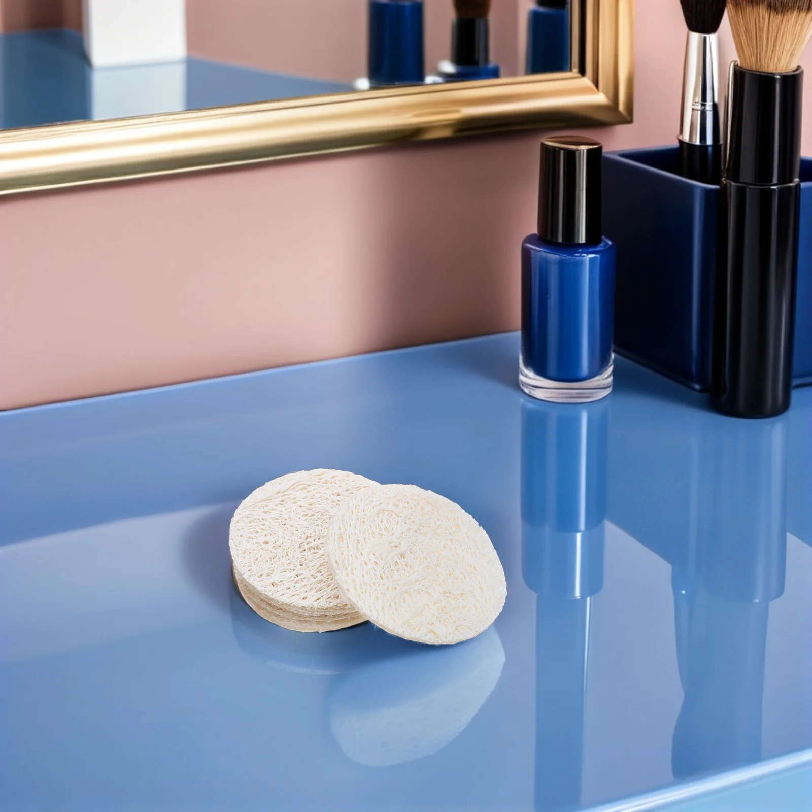 5 個のメイク落としパッドヘチマ天然バススクラブスポンジシャワー皮膚スクラブパッド男性女性用角質除去クレンザー