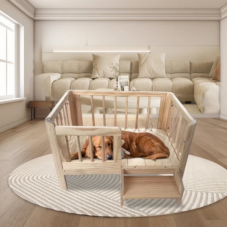 

Hot Sale Available All Year Round Handmade Pet Products Wooden Pet Bed for Dogs Pet Wooden House