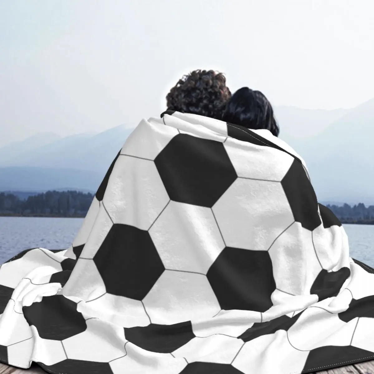 Balls Sports Fleece Throw Blanket Soccer Football Blankets for Home Bedroom Lightweight Bedroom Quilt