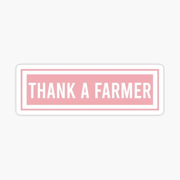 Thank A Farmer  5PCS Stickers for Room Wall Decorations Decor  Funny Car Living Room Laptop Luggage Kid Art Background Home