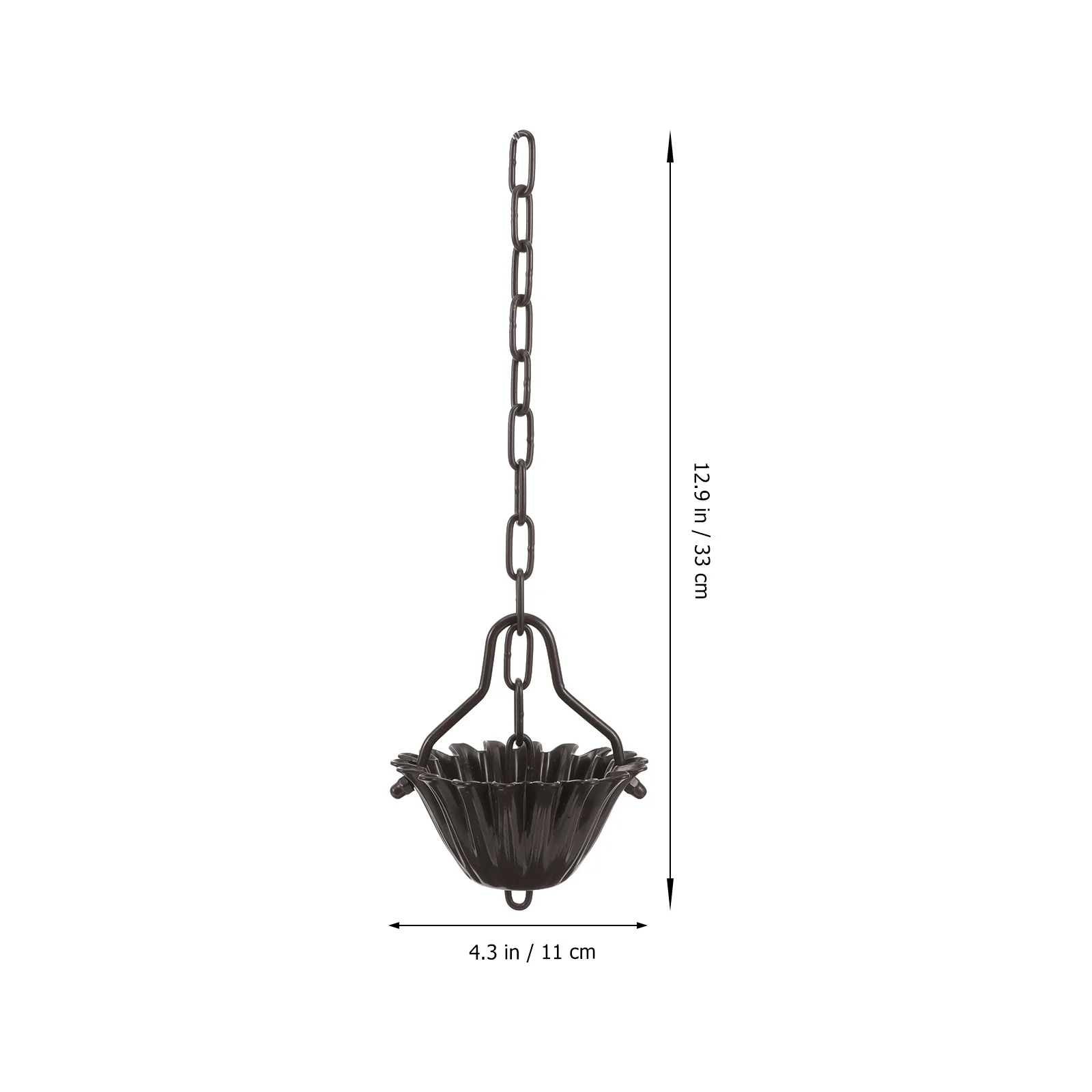 

Durable Aluminium Alloy Rain Chain Decorative Hanging Rain Chains for Gutters Porch Garden Outdoor Decorative Chimes Cups