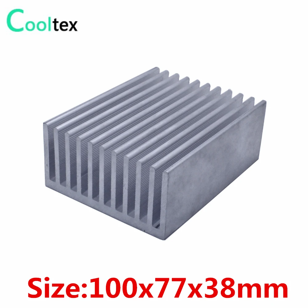 

COOLTEX 100x77x38mm Extruded Aluminum Heat Sink DIY heatsink radiator cooler for LED Electronic heat dissipation