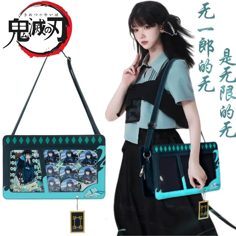 

New Demon Slayer Shoulder Bag Cartoon Muichiro Tokito Itabag Anime Merchandise Impression Style Holiday Gift Commuting