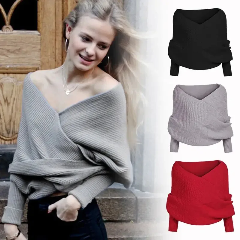 

Gifts Autumn Winter Long Neck Scarves Warm Trendy Knitting Scarf Scarf with Sleeves