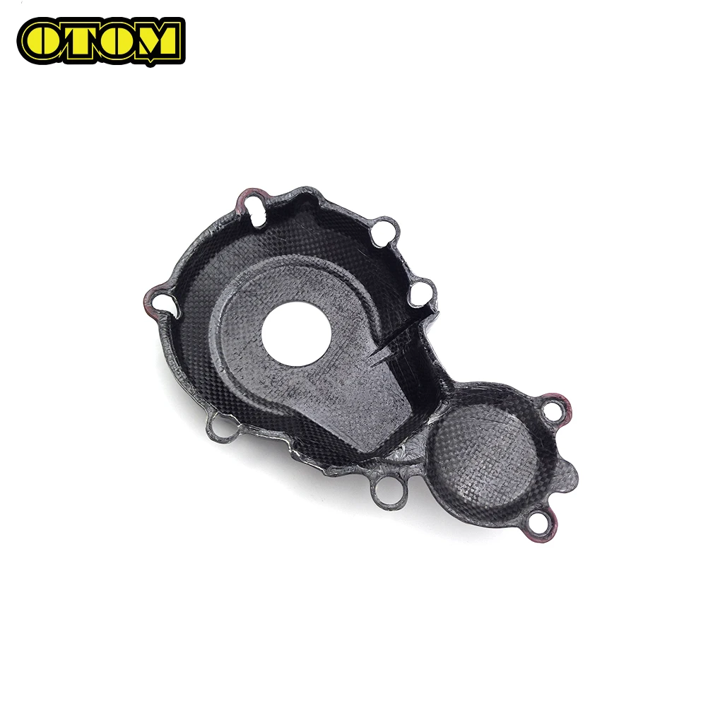 

OTOM 2016-2023 Motorcycle Ignition Cover Guard Carbon Fiber Engine Magneto Stator Protector For HUSQVARNA TE FE FC FX 250 350