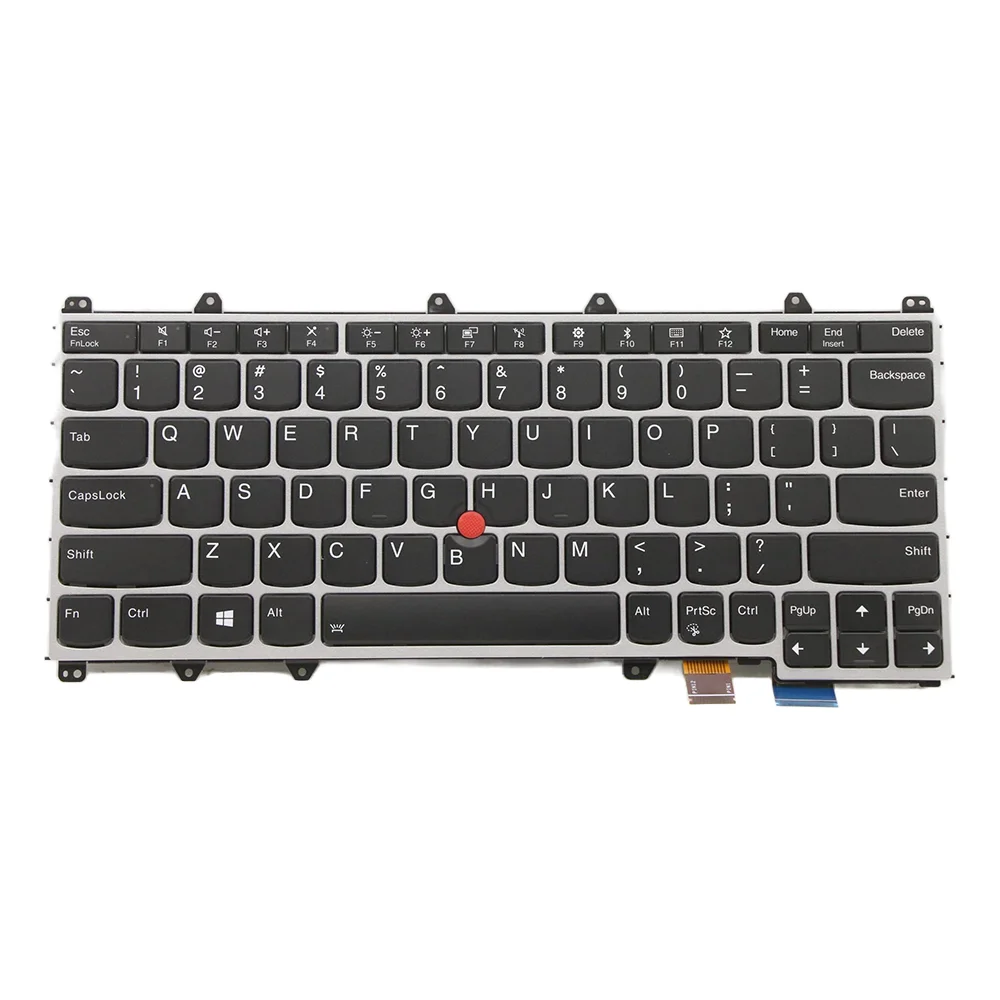 New For Lenovo ThinkPad X380 Yoga Laptop Keyboard Internal USA English Sliver Backlight FRU:01HW655 01HX100