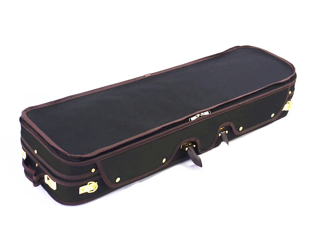 Enhanced Wooden Violin Case 4/4 w/ Hygrometer High Quality Wooden Violin Case