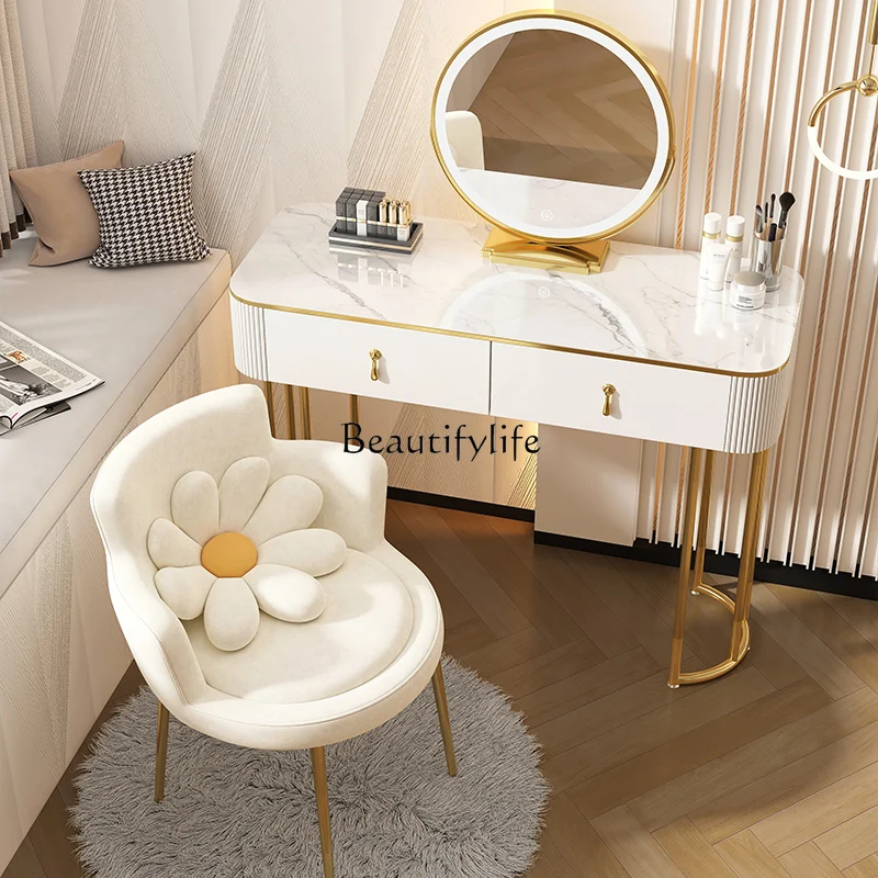 

Bedroom modern simple storage cabinet Nordic light luxury small apartment bedside Internet celebrity makeup table