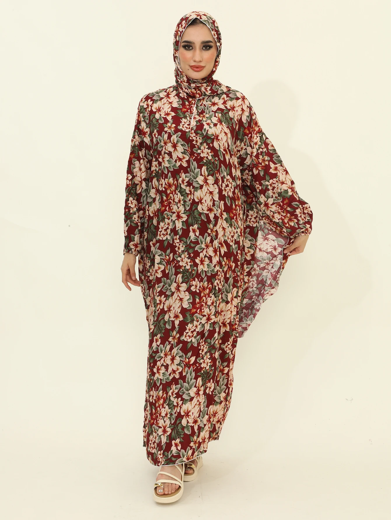 

Мусульманский Рамадан ИдТрадиционная молитвенная одежда Женский кафтан Турция-Африканские костюмы Абая с капюшоном Хиджаб Юбки Ислам Топы Низ