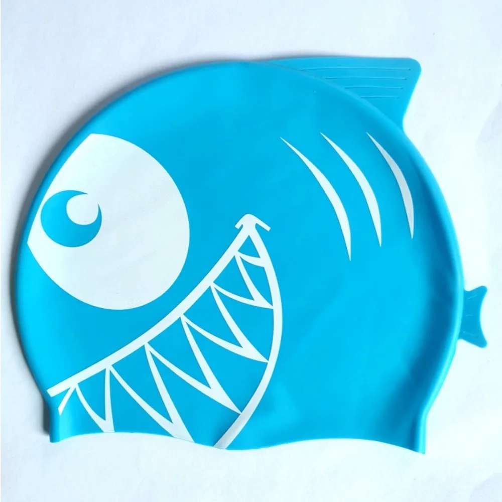 

High Quality Silicone Swimming Cap Waterproof Protect Ears Swimming Equipment Unisex Durable Children's Pool Cap