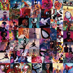 10/30/60PCS Disney Marvel Spiderman attraverso gli adesivi Spider-Verse per bambini giocattolo Skateboard auto Laptop fai da te Cartoon Cool Sticker